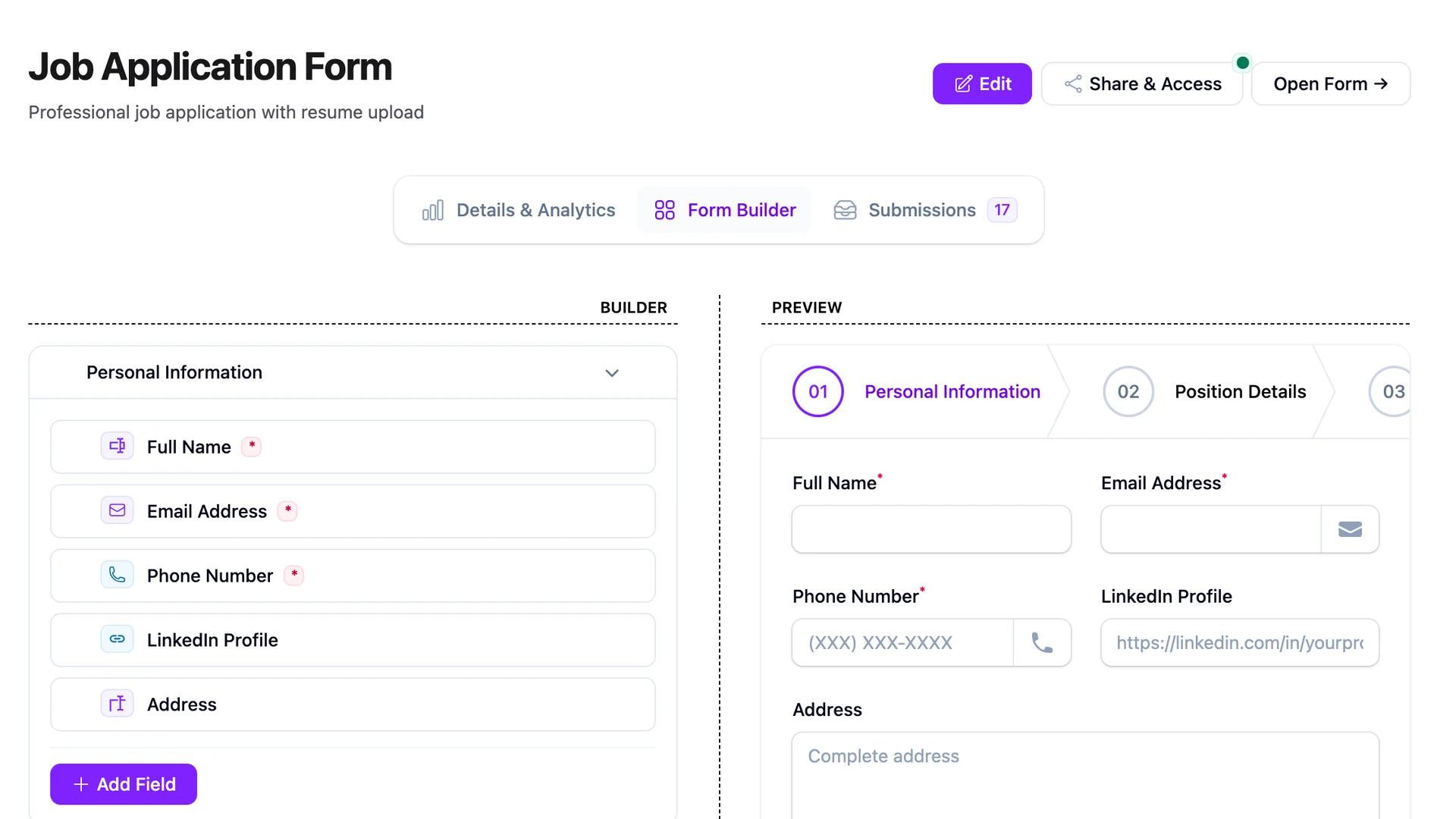 Job Application Forms in Laravel: Resumes, Cover Letters, and ATS-Friendly Exports